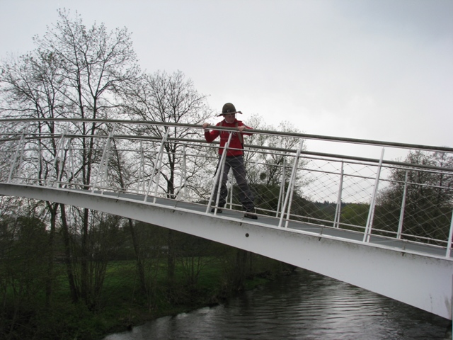 randonnée sportive avec joëlettes, Hotton, 2012